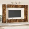vidaXL 10 Piece TV Cabinet Set Smoked Oak Engineered Wood