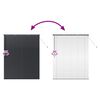 vidaXL Window Blind with Curtains Manual Black Aluminium
