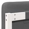 vidaXL Upholstered Headboard White and Light Grey 160 cm