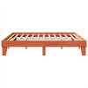 vidaXL Bed Frame without Mattress Wax Brown 200x200 cm Solid Wood Pine