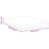 vidaXL Mattress White and Blue 160 x 200 cm Gel Memory Foam