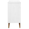 vidaXL Sideboard MOLDE White 76,5x40x80 cm Solid Wood Pine