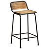 vidaXL Bar Stools 4 pcs 46x35.5x80 cm Solid Wood Rough Mango