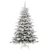vidaXL Artificial Hinged Christmas Tree White 180 cm PE and PVC