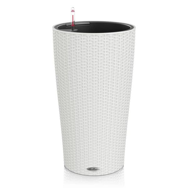 LECHUZA Planter CILINDRO Cottage 23 ALL-IN-ONE Diameter 23 cm White