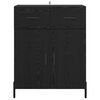 vidaXL Sideboard Black Oak 69.5 x 34 x 90 cm Engineered Wood