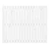 vidaXL Wall Headboard White 108x3x90 cm Solid Wood Pine