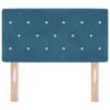 vidaXL Headboard with Headboard Dark Blue 80 cm Faux Leather