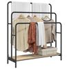 vidaXL Cloth Rack Sonoma oak 90 x 30 x 100.5 cm Engineered wood