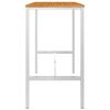 vidaXL Bar Table 160x60x105 cm Solid Acacia Wood and Stainless Steel
