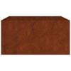 vidaXL Planter 80x80x40 cm Corten Steel