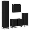 vidaXL Bathroom Furniture Set 4 pcs Black oak 80 x 33 x 60 cm