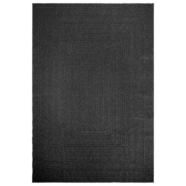 vidaXL Rug ZIZUR Anthracite 200x290 cm Jute Look Indoor and Outdoor