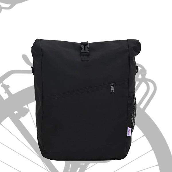 vidaXL Bicycle Bag Black 33 x 16 x 48 cm Polyester