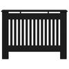 vidaXL Radiator Cover Black Oak 112 x 19 x 81.5 cm Engineered Wood