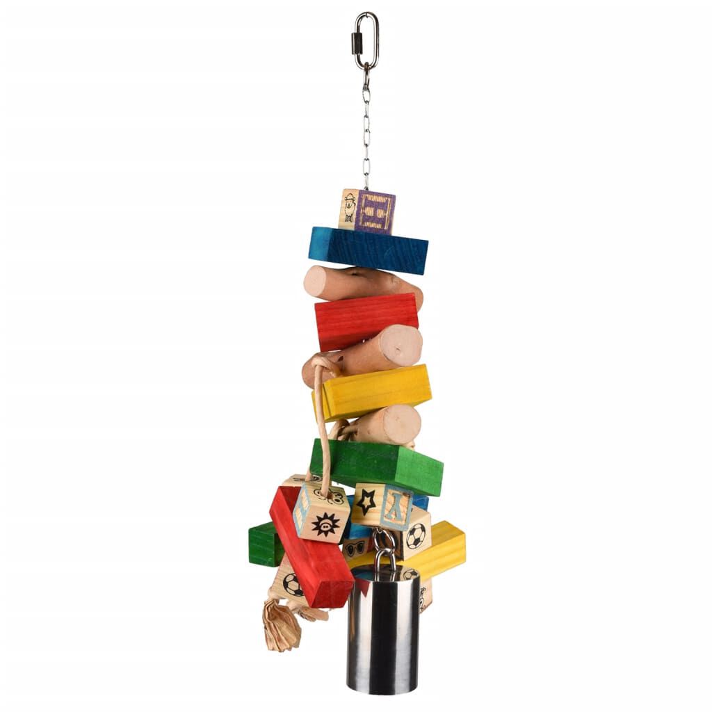 FLAMINGO Bird Toy Rainbow Hanger Bell Multicolour 52 cm vidaXL