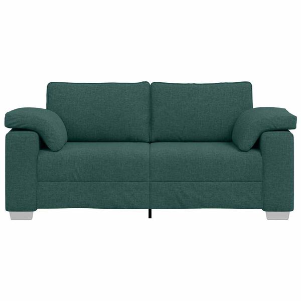 vidaXL Sofa Dark Green 180 x 77 x 82 cm Fabric