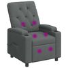 vidaXL Recliner Massage Chair Dark Grey 75 x 95 x 101 cm Fabric