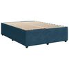 vidaXL Bed Frame without Mattress Blue 140x190 cm Velvet