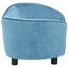 vidaXL Dog Sofa Turquoise 69x49x40 cm Plush