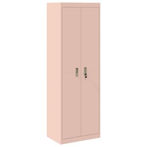 vidaXL Storage Cabinet 2 pcs Pink 60 x 40 x180 cm Cold-Rolled Steel