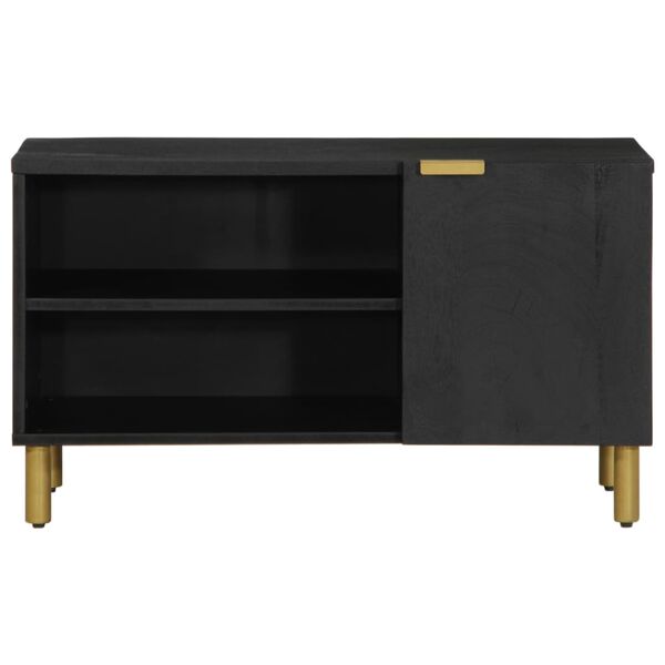 vidaXL TV Cabinet Black 80x33x46 cm Engineered Wood