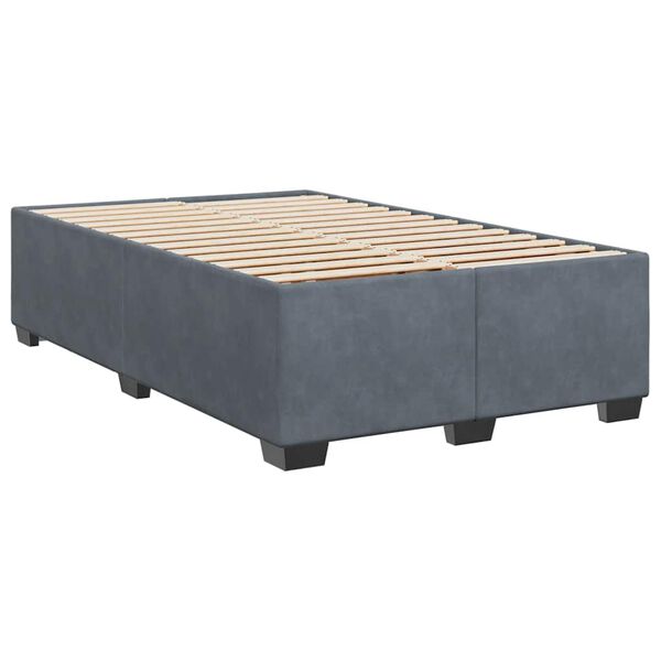 vidaXL Bed Frame without Mattress Dark Grey Double Velvet