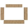 vidaXL TV Cabinet 8 pcs Artisan Oak