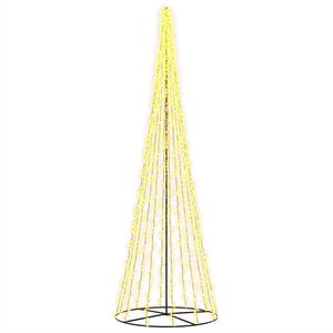 vidaXL LED Christmas Tree EKENAS 485 cm 3000 LEDs Warm White Steel