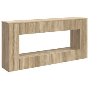 vidaXL Console Table Sonoma Oak 155 x 29 x 74 cm Engineered Wood