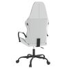vidaXL Gaming Chair White and Black Faux Leather