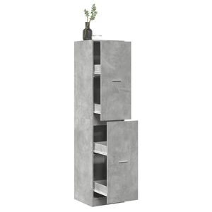 vidaXL Apothecary Cabinet Concrete Grey 40x41x174,5 cm Engineered Wood
