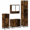 vidaXL 4&nbsp;Piece Bathroom Furniture Set&nbsp;Smoked Oak Engineered Wood