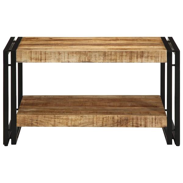 vidaXL Coffee Table 70x50x38 cm Solid Rough Wood Mango