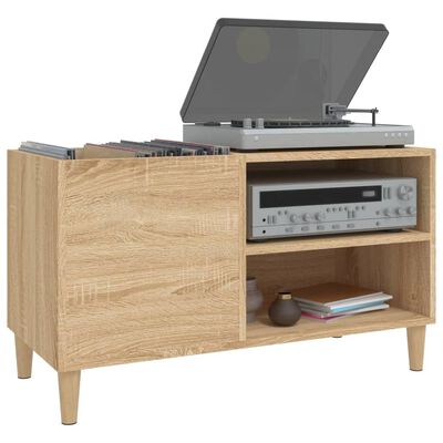 vidaXL Record Cabinet Sonoma Oak 84.5x38x48 cm Engineered Wood