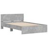 vidaXL Bed Frame without Mattress Concrete Grey 120x200 cm