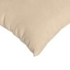 vidaXL Sofa Pillows 2 pcs Cream 60 x 40 cm Fabric