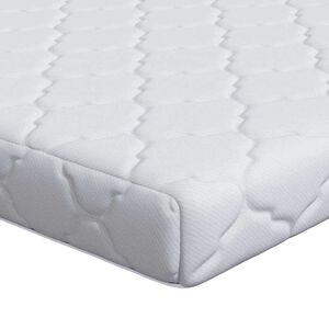 vidaXL Mattress with Coconut Layer White 190 x 140 cm PU Foam