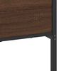 vidaXL Metal Bed Frame without Mattress Brown Oak 193x201 cm