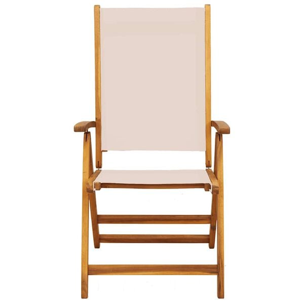 vidaXL Folding Garden Chairs 8 pcs Solid Wood Acacia and Textilene