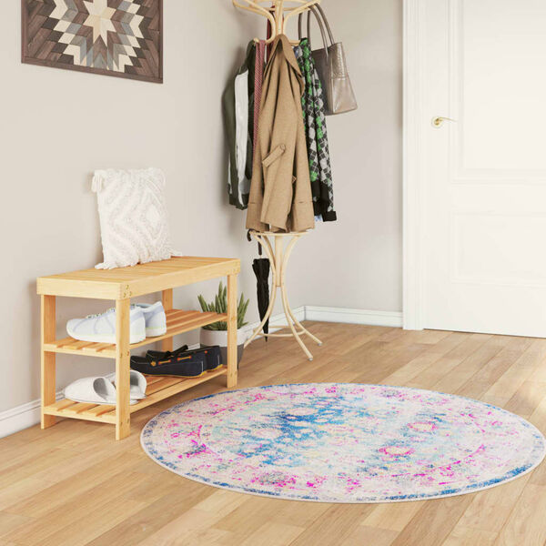 vidaXL Rug Washable Multicolour &Oslash; 120 cm