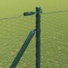 vidaXL Fence Post Green 50 x 1.5 m (25 mm mesh) Steel and PVC
