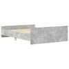 vidaXL Bed Frame without Mattress Concrete Grey 150x200 cm King Size