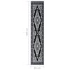 vidaXL Runner Rug BCF Black 60x400 cm