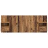 vidaXL Headboard with Cabinet 3 pcs Old Wood Engineered Wood