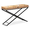 vidaXL Console Table Solid Mango Wood 130x40x80 cm