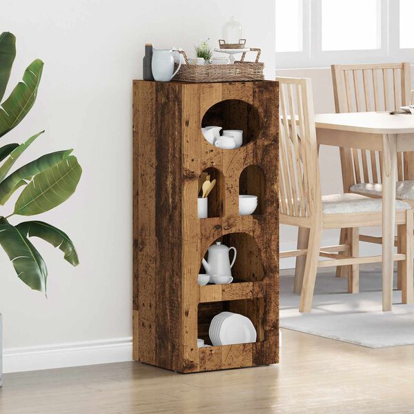 vidaXL Sideboard Old Wood 40 x 35 x 100.5 cm Engineered Wood