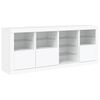 vidaXL Sideboard with LED Lights White 164x37x67 cm