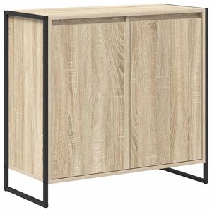 vidaXL Side Cabinet Sonoma Oak 79 x 36 x 75 cm Engineered Wood