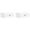 vidaXL Bedside Cabinet 2 pcs High Gloss White 49 x 34.5 x 20 cm